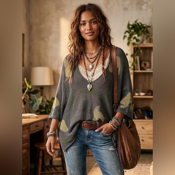 Skif Sweaters - 🆕 Skif International Camo Ady Sweater One Size